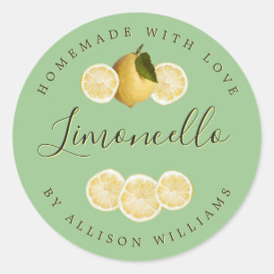Eigenes Limoncello-Label Runder Aufkleber