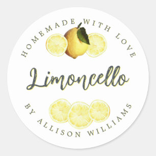 Eigenes Limoncello-Label Runder Aufkleber