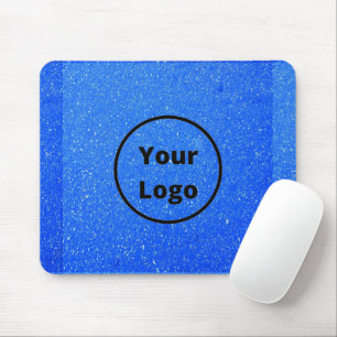 Eigenes Logo, blau, unbedruckt Mousepad