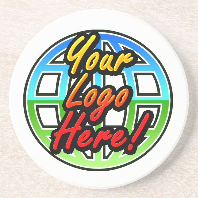 Eigenes Logo Firmengeschenk Sandstone Untersetzer (Vorne)