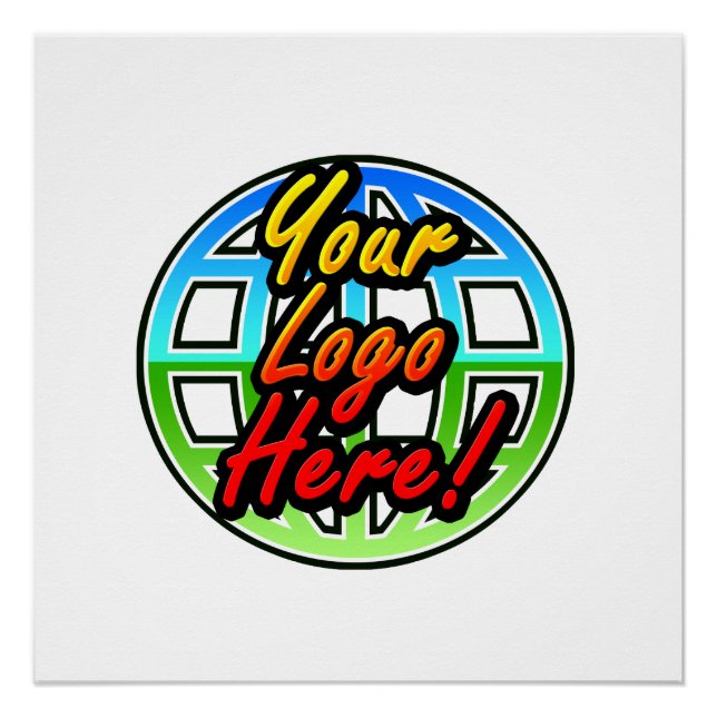 Eigenes Logo für Unternehmen oder Werbezwecke Poster (Vorderseite)