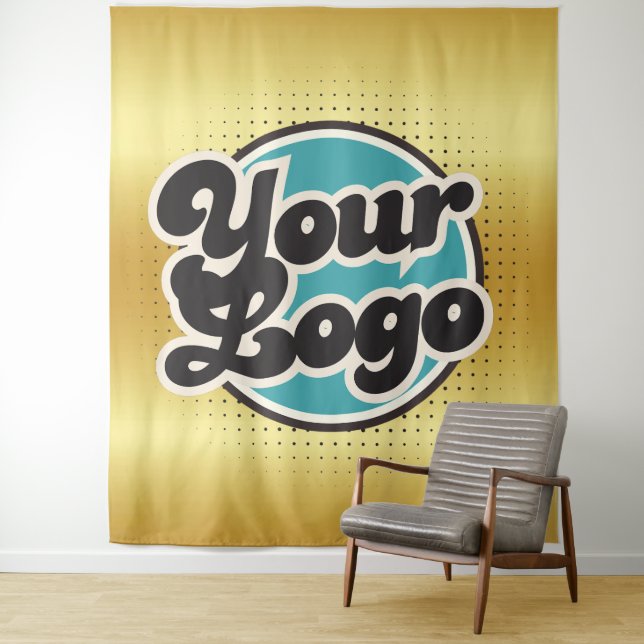 Eigenes Logo oder Bild Wandteppich (Beispiel)