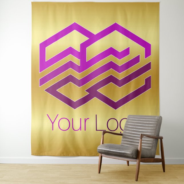Eigenes Logo oder Bild Wandteppich (Beispiel)