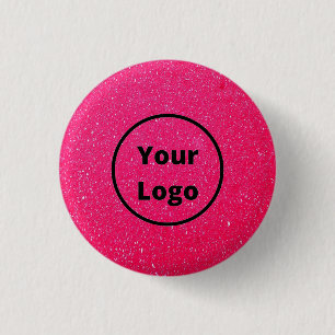Eigenes Logo rosa unbedruckte Oberfläche Button