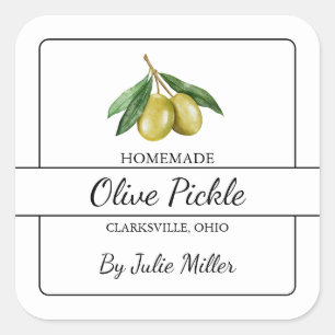 Eigenes Olive Pickett Quadratischer Aufkleber
