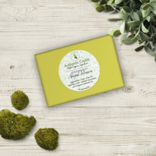 Eigenes Olivenöl, handgefertigt, mit dem Namen Bat Runder Aufkleber