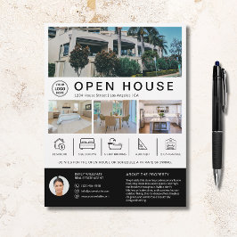 Eigenes Open House Real Anwesen Realtor Custom Log Flyer