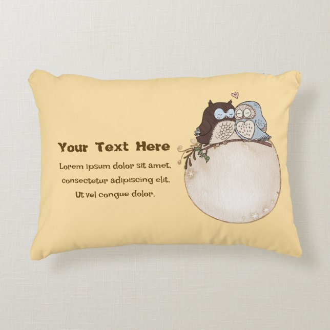 Eigenes Owl Pillow Accent Pillow Dekokissen (Vorderseite)