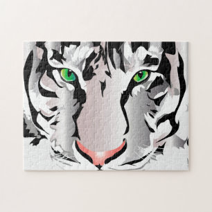 EIGENES PUZZEL - TIGER - WEISS/GRAU PUZZLE