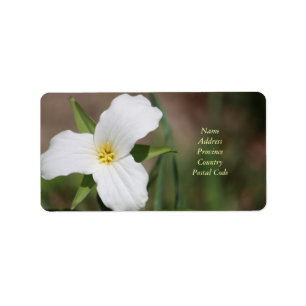 Eigenes Trillium Adressaufkleber