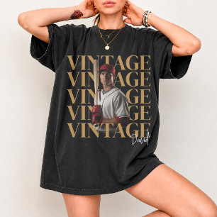 Eigenes Vintage 90er T-Shirt, Baseball T-Shirt