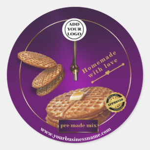 eigenes Waffellabel Runder Aufkleber