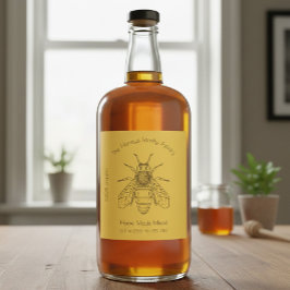 Eigenes Zuhause Brauhonigweinetikett Weinetikett