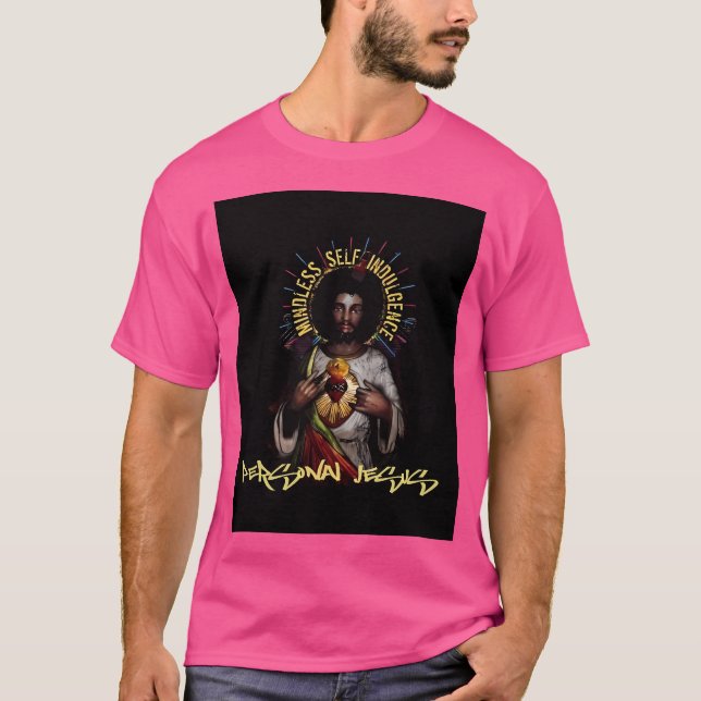 Eigengedankenloser Persönlicher Jesus Grafik T-Shirt (Vorderseite)