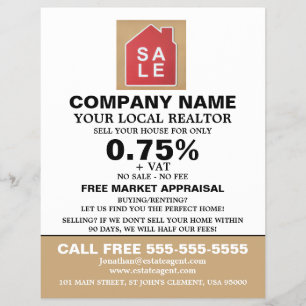 Eigenheimwerbung, Realtor, Werbung für Anwesen-Age Flyer