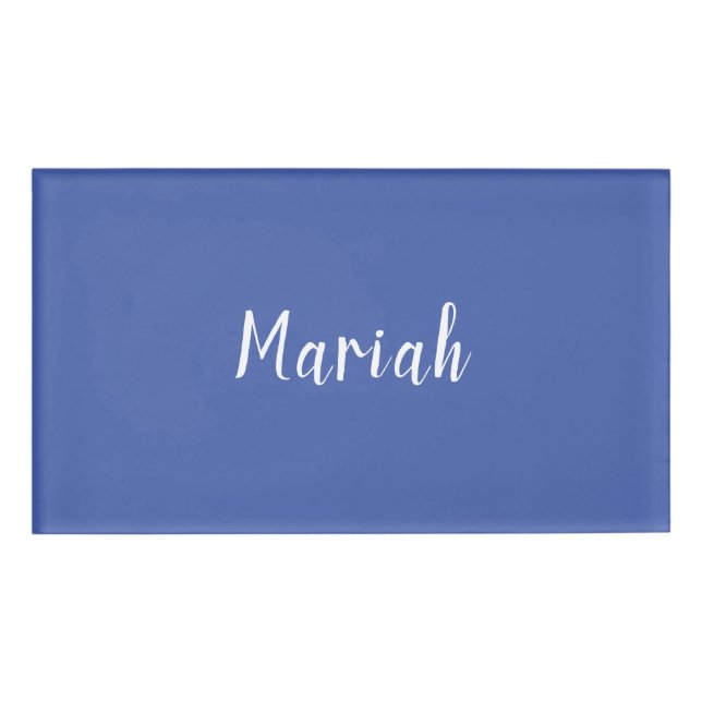 Eigenname Minimalistisches Schlichtes Kalligrafies Namenschild (Vorderseite)