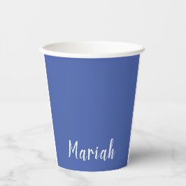 Eigenname Minimalistisches Schlichtes Kalligrafies Pappbecher