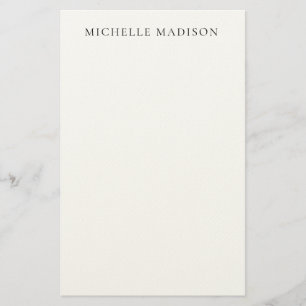 Eigenname Mode Trendy Minimalist Professionell Sch Briefpapier