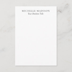 Eigenname Mode Trendy Minimalistisch Professionell Begleitkarte