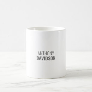 Eigenname modern minimalist elegant professionell kaffeetasse