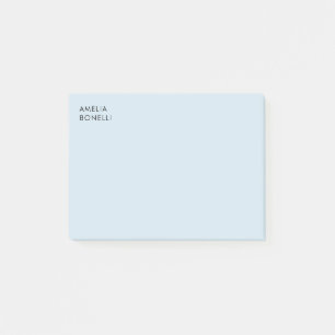 Eigenname Modern Minimalistisch Professionell Blau Post-it Klebezettel