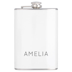 Eigenname Moderner Minimalistischer Beruflicher Sc Flachmann