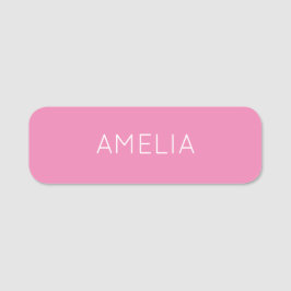 Eigenname Moderner Minimalistischer Schlichter Ros Namensschild