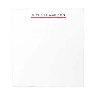 Eigenname Trendy Minimalistisch Professionell Schl Notizblock