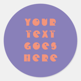 eigens für Sie veränderter Text hier persönlicher  Runder Aufkleber