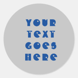 eigens für Sie veränderter Text hier persönlicher  Runder Aufkleber