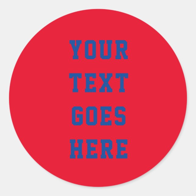 eigens für Sie veränderter Text hier persönlicher  Runder Aufkleber (Vorderseite)