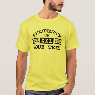 Eigenschaft des Personalisierten Textes T-Shirt
