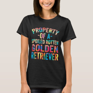Eigenschaft eines gepökelten roten Golden Retrieve T-Shirt