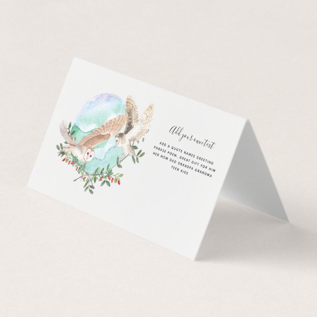 EIGENSCHAFT PERSONALISIERT VISITENKARTEN (Vorderseite)