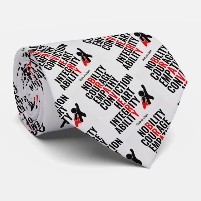 Eigenschaften eines Helden Krawatte (Gerollt)