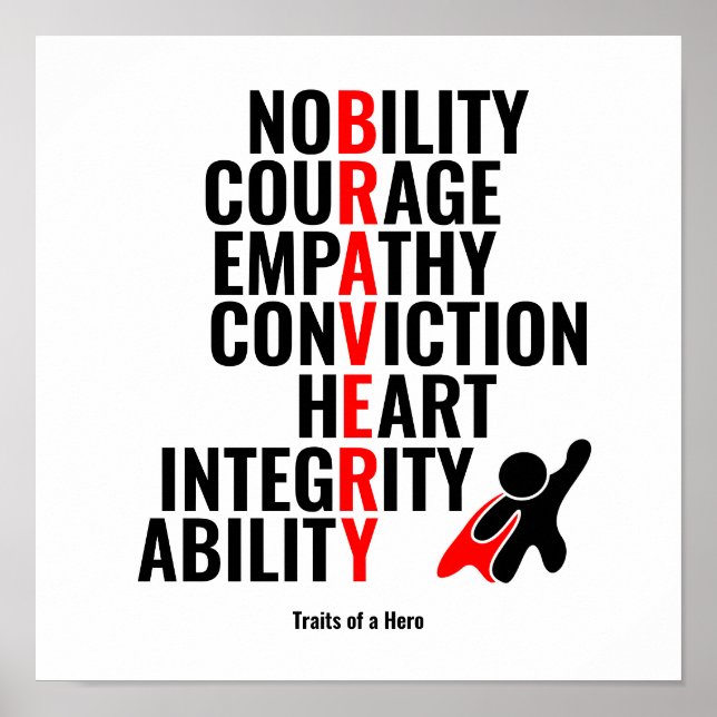 Eigenschaften eines Helden Poster (Vorne)