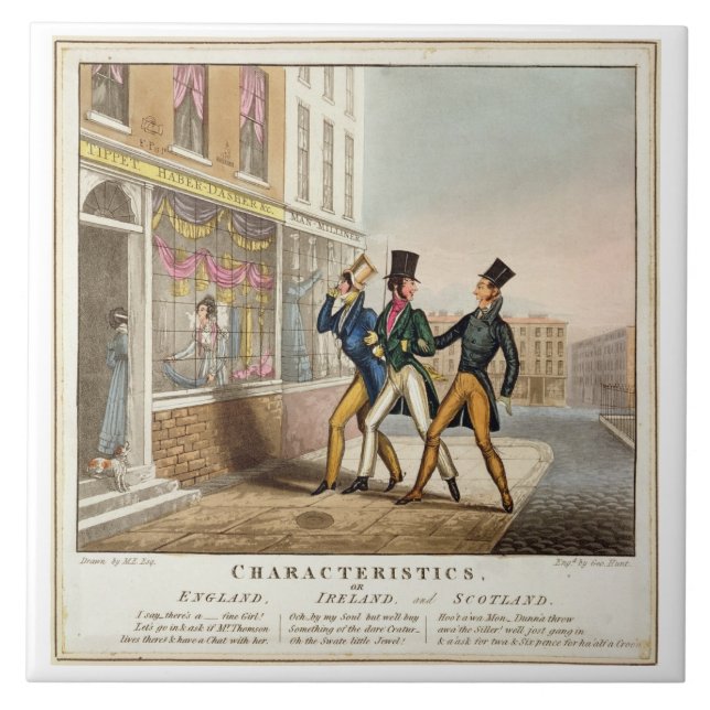 Eigenschaften - England, Irland und Schottland, e Fliese (Vorderseite)