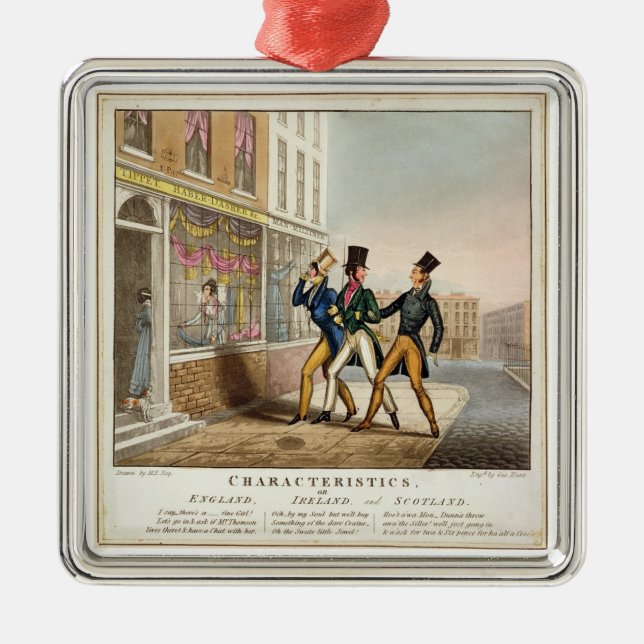 Eigenschaften - England, Irland und Schottland, e Ornament Aus Metall (Vorne)
