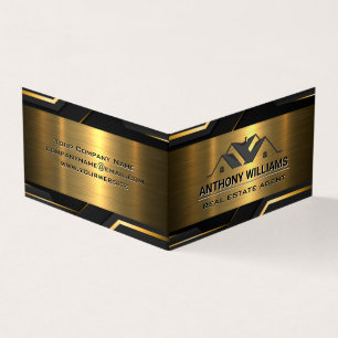 Eigenschaften für Real Anwesen Gold Black Visitenkarten