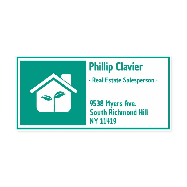 Eigenschaften für Real Anwesen | RÜCKSENDEADRESSE Permastempel (Design)