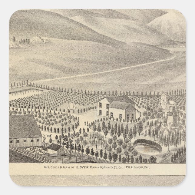 Eigenschaften von Dyer, Hupers Quadratischer Aufkleber (Vorderseite)