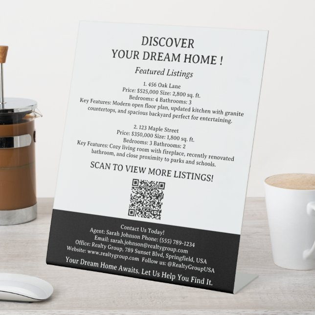 Eigenschaftenauflistung Anzeigen der Anwesen-Tabel Sockelschild (In Situ)