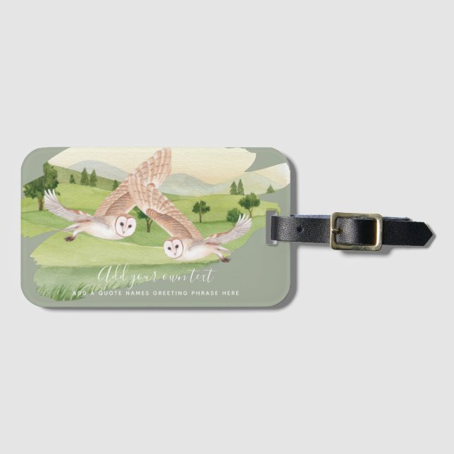 EIGENSCHIFFE - PERSONALISIERT GEPÄCKANHÄNGER (Vorderseite (Horizontal))