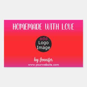 Eigenständig mit Liebe Berufliches, individuell an Rechteckiger Aufkleber