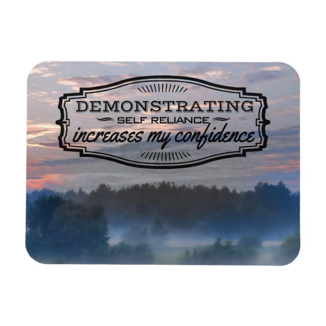 "Eigenständigkeit" Motivation Affirmation Flexibel Magnet (Horizontal)