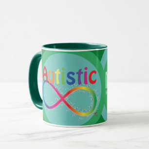 Eigentlich Autistic Rainbow Infinity Coffee Tasse
