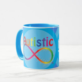 Eigentlich Autistic Rainbow Infinity Coffee Tasse