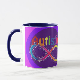 Eigentlich Autistic Rainbow Infinity Coffee Tasse