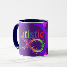 Eigentlich Autistic Rainbow Infinity Coffee Tasse