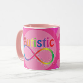 Eigentlich Autistic Rainbow Infinity Coffee Tasse